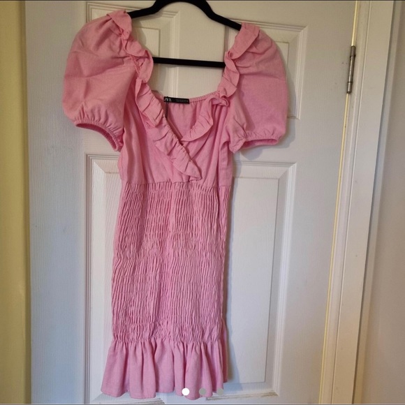 NEW ZARA LINEN DRESS - Picture 4 of 6